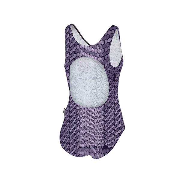 Beco Hexagon Swimsuit | Grey/purple