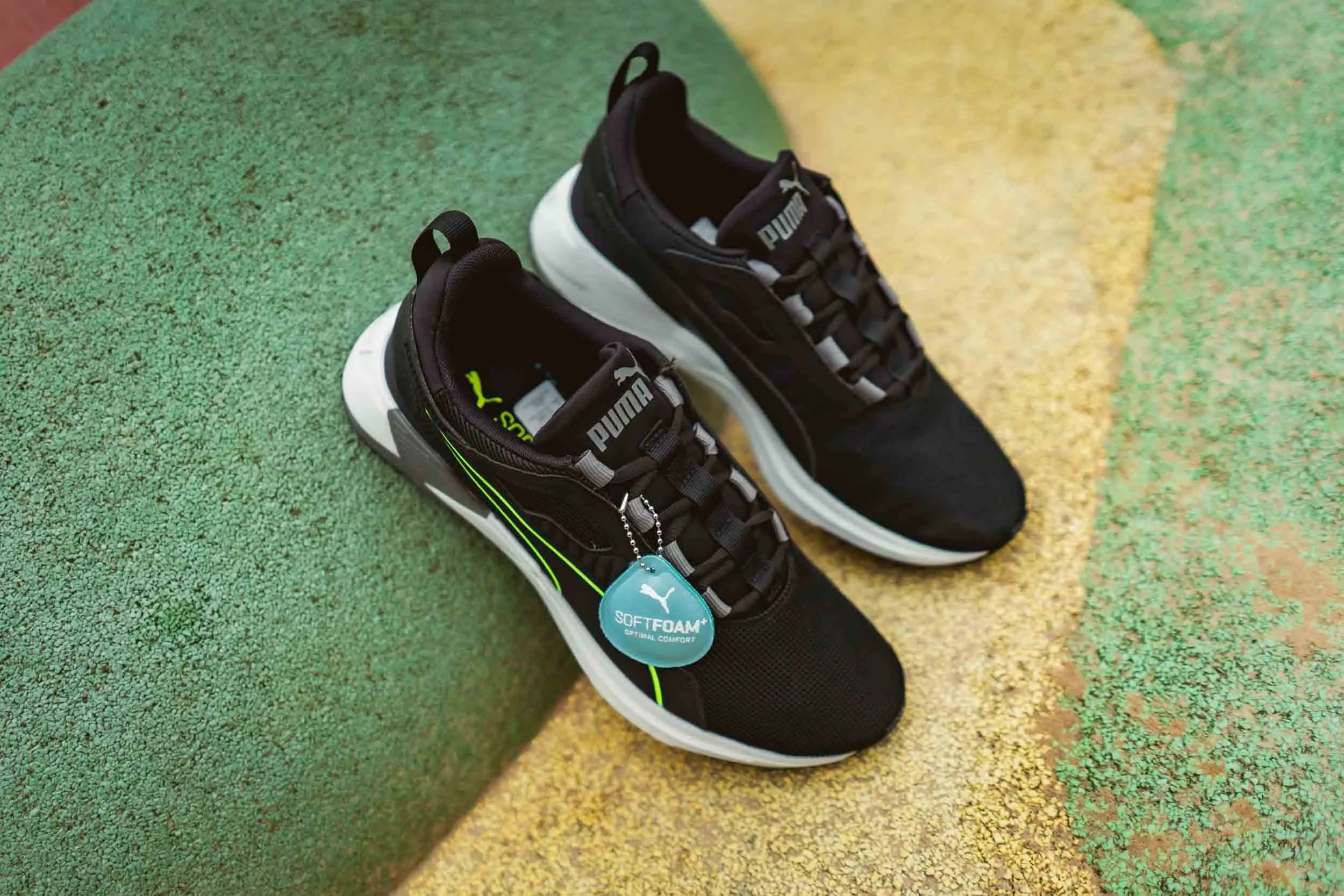 Baskets Puma Disperse Xt Noir Vert Gris Homme