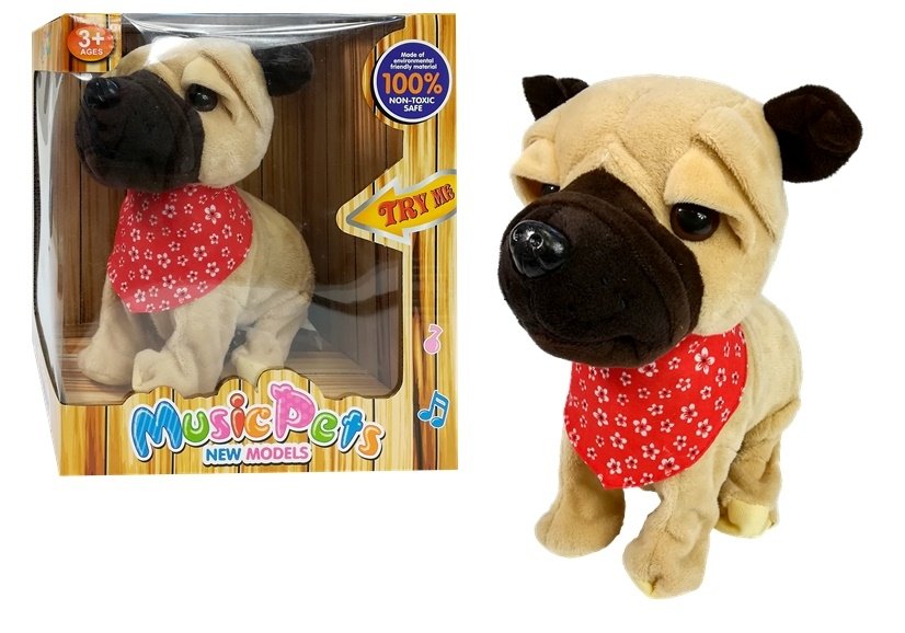 Interactive Dog On A Leash Barks Wags Tail Sensors