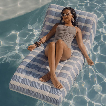 Swim Essentials Premium Lounge Float - Син/бял - Монако