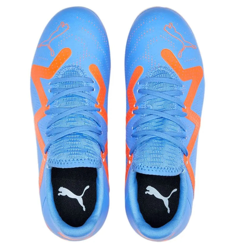 Ghete de fotbal Puma Future Play Fg-ag albastre pentru copii