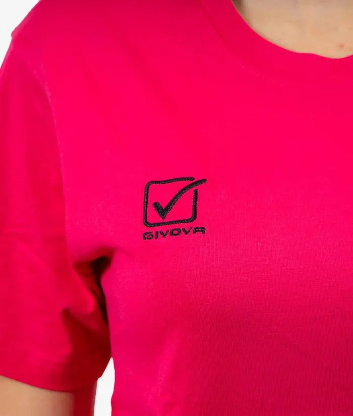Givova Cotone T-Shirt Rosa