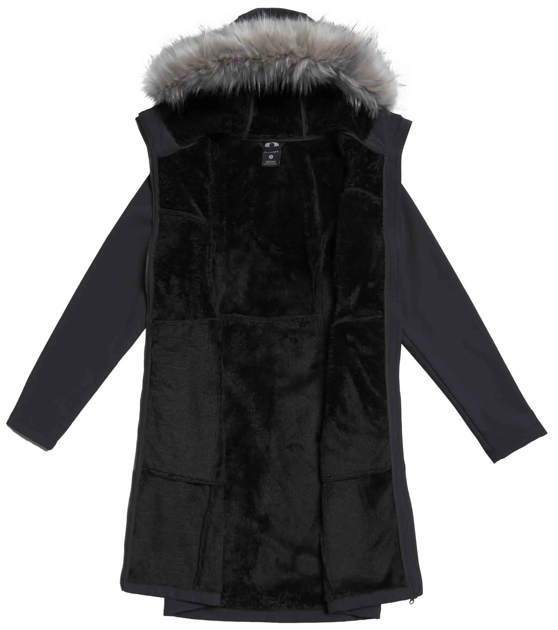 Abrigo Softshell Mujer Loap Lustra Negro