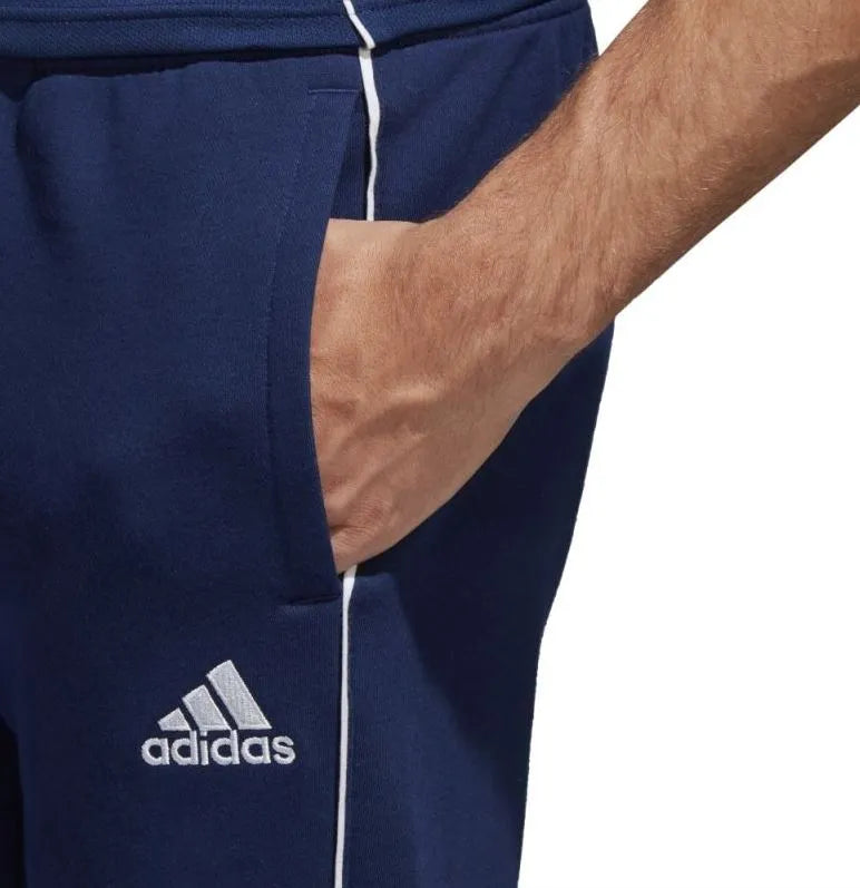 Pánske teplákové nohavice adidas core 18 tmavomodré m