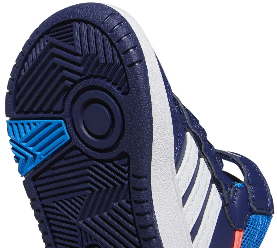 Calçados infantis Adidas Hoops Mid 3.0 tênis azul júnior