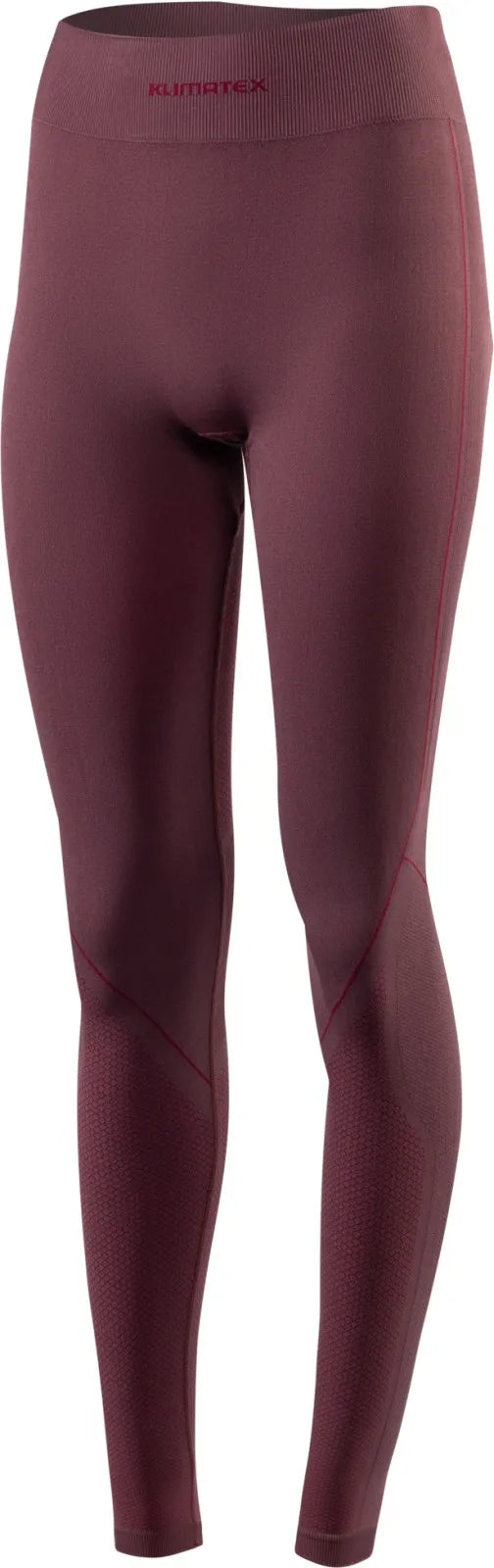 Calça térmica funcional feminina klimatex fuyu bordô l-xl