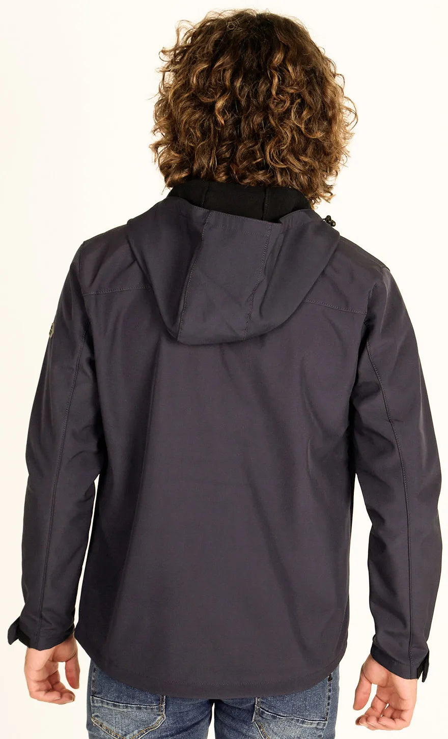 Herren Softshelljacke Athl. Dpt Hermes Bleigrau