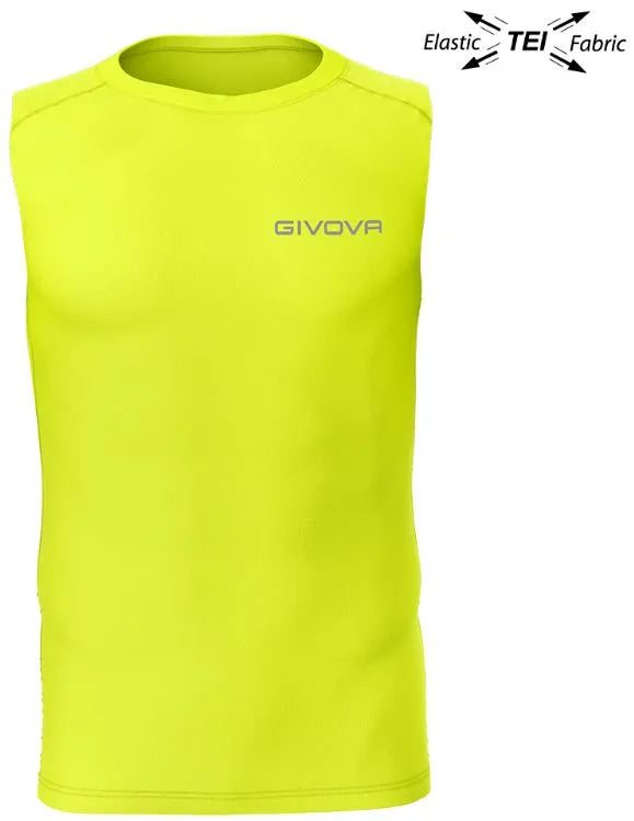 Elastische tanktop givova technisch corpus 1 fluo geel xl
