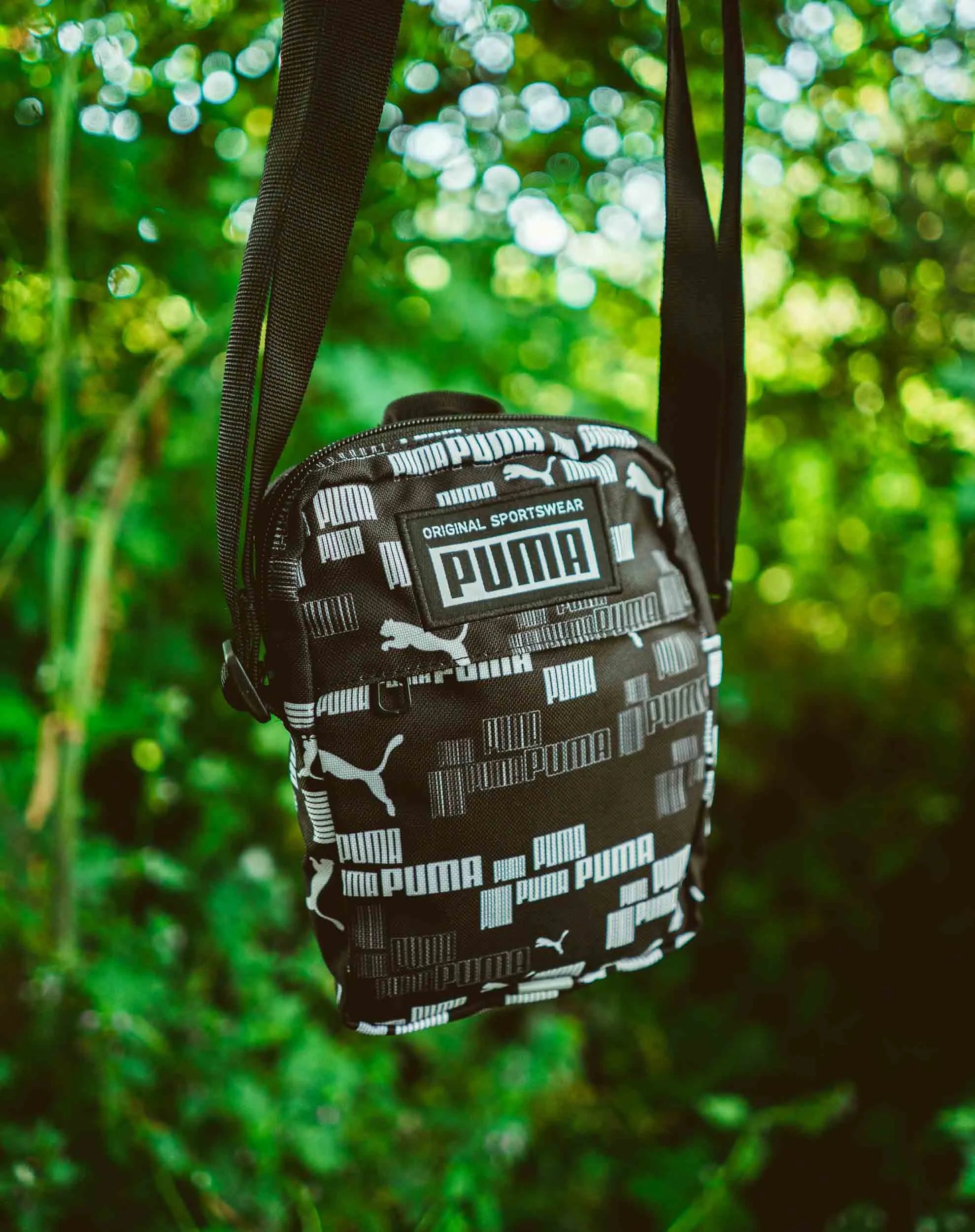 Sapato Puma Unissex Academy Portable Preto-logotipo Aop Azul
