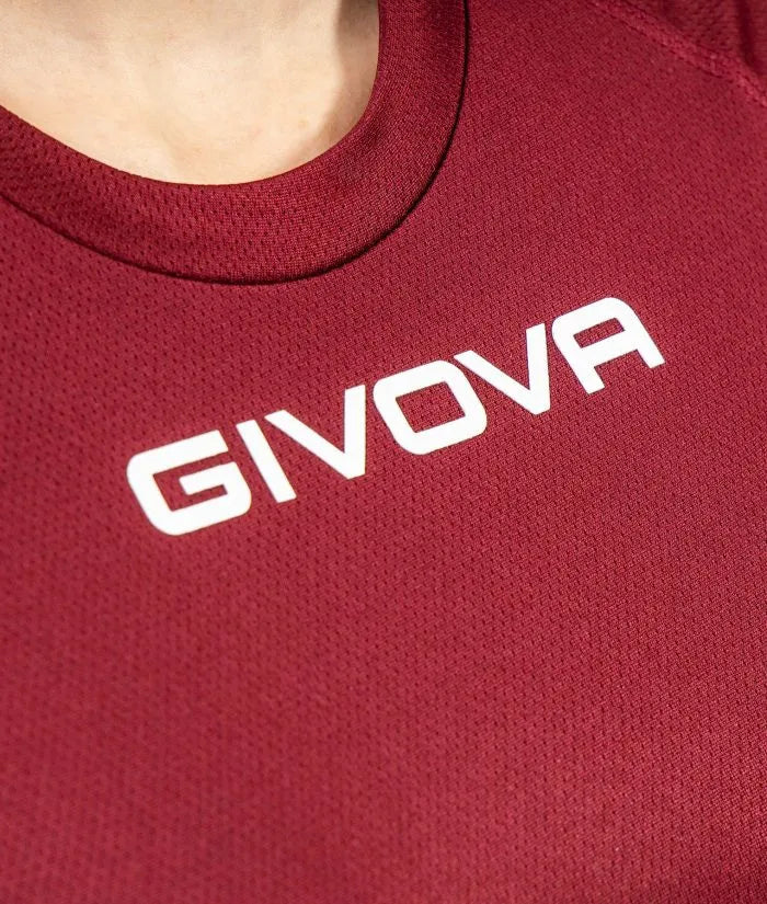 Спортна тениска Givova One Microforata Бордо