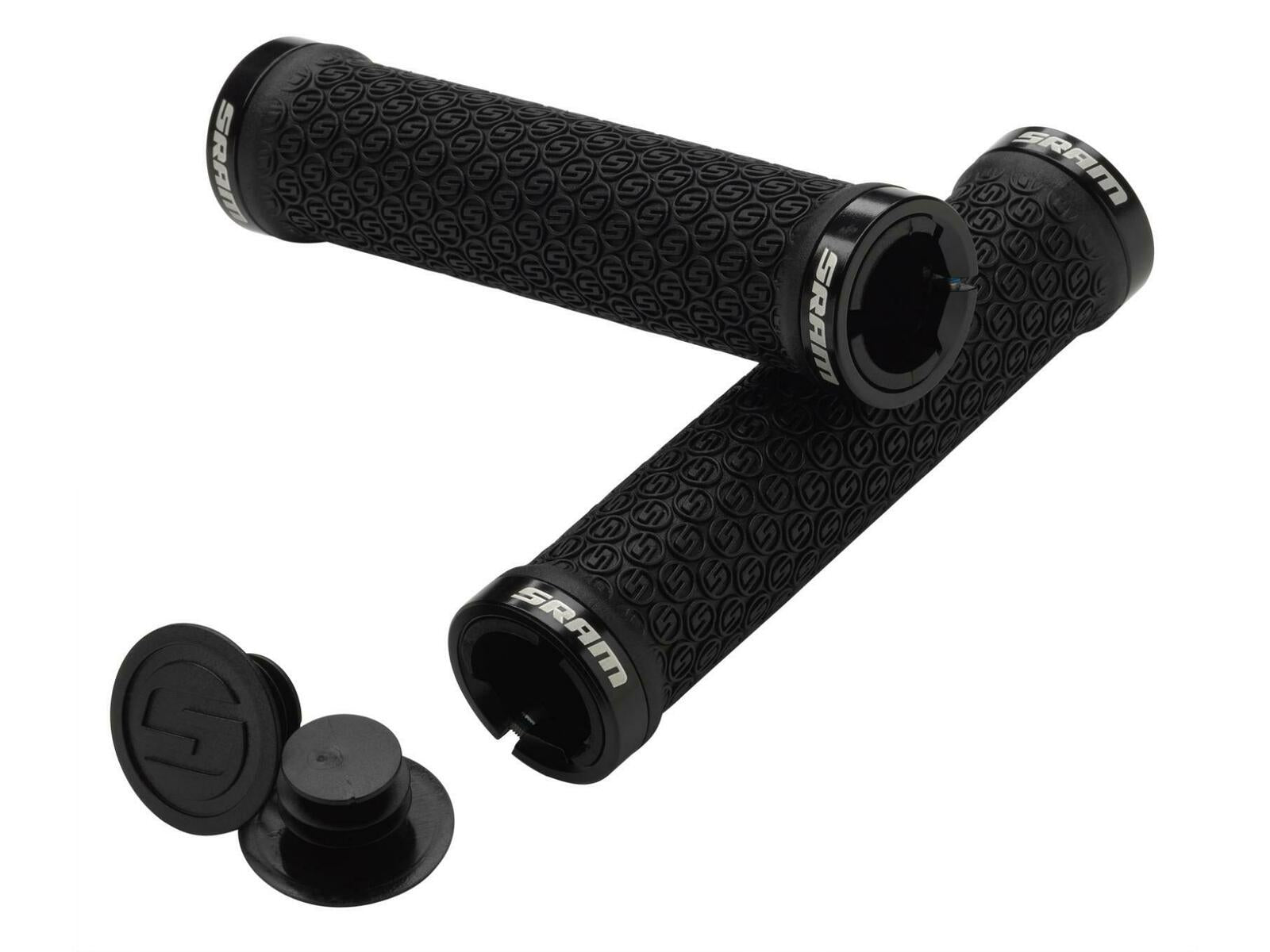 Sram Grips Locking W/double Clamps & End Plugs Black
