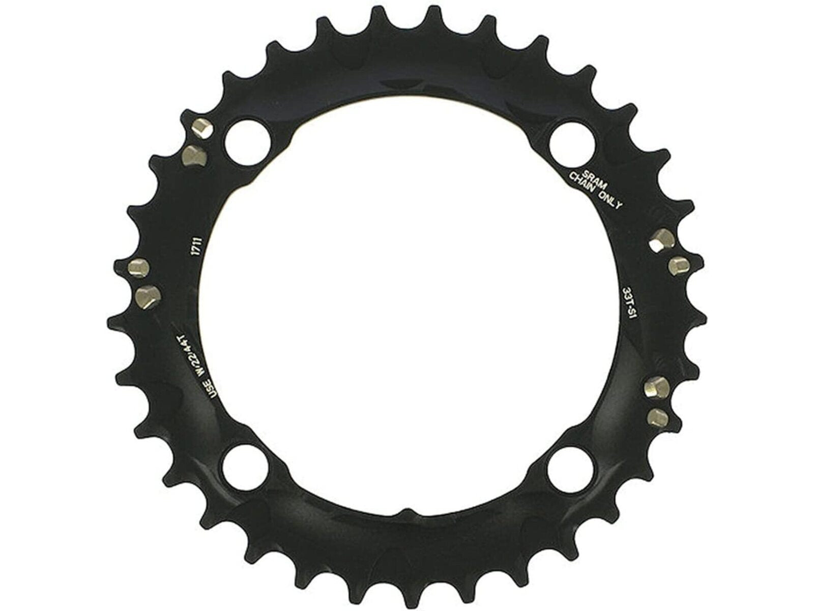 Sram Mtb 2x10 Small Pin Bb30 Chainring Matt Black