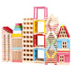 Houten stadsbouwpakket 150 stuks