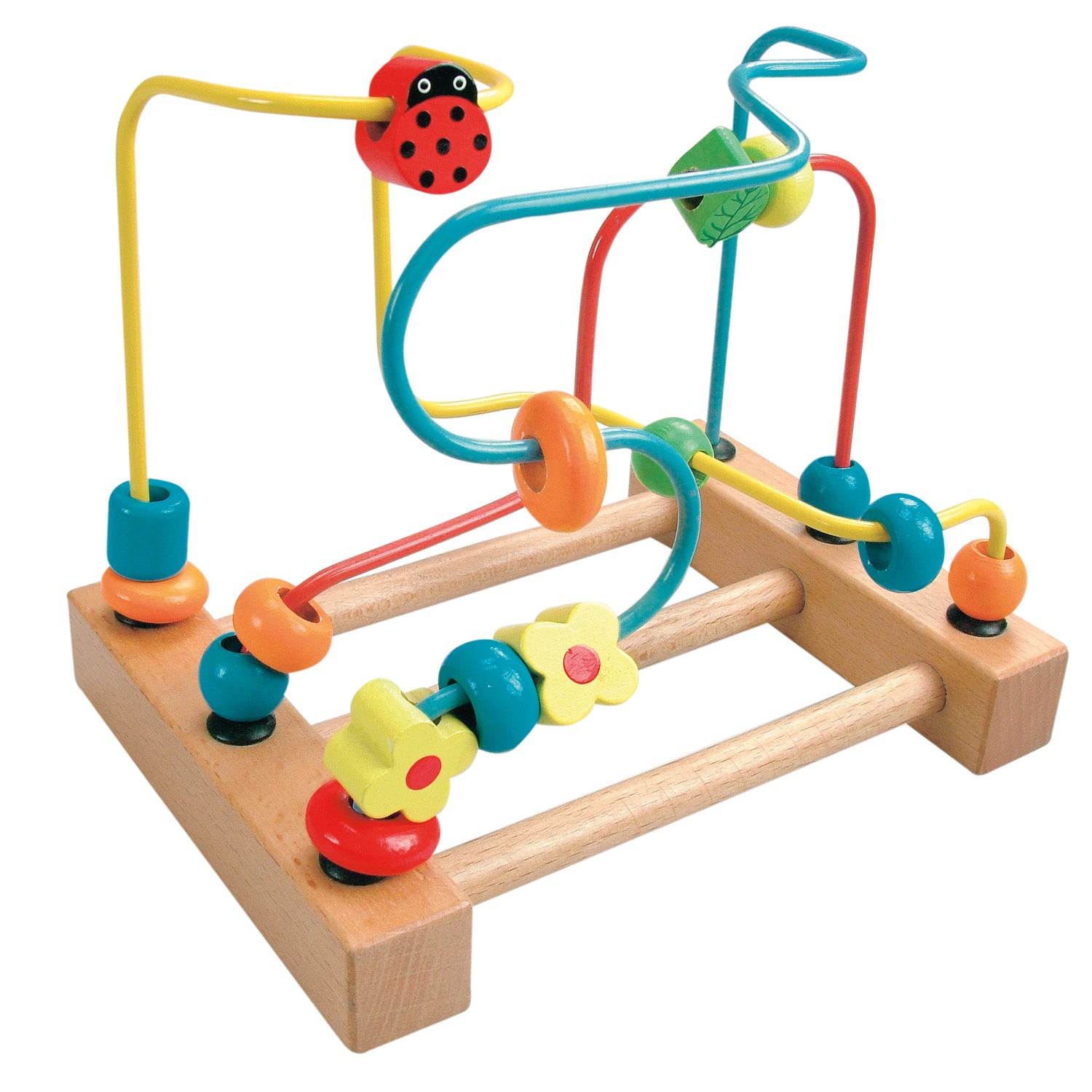 Holzlabyrinth mit Marienkäfer 16cm