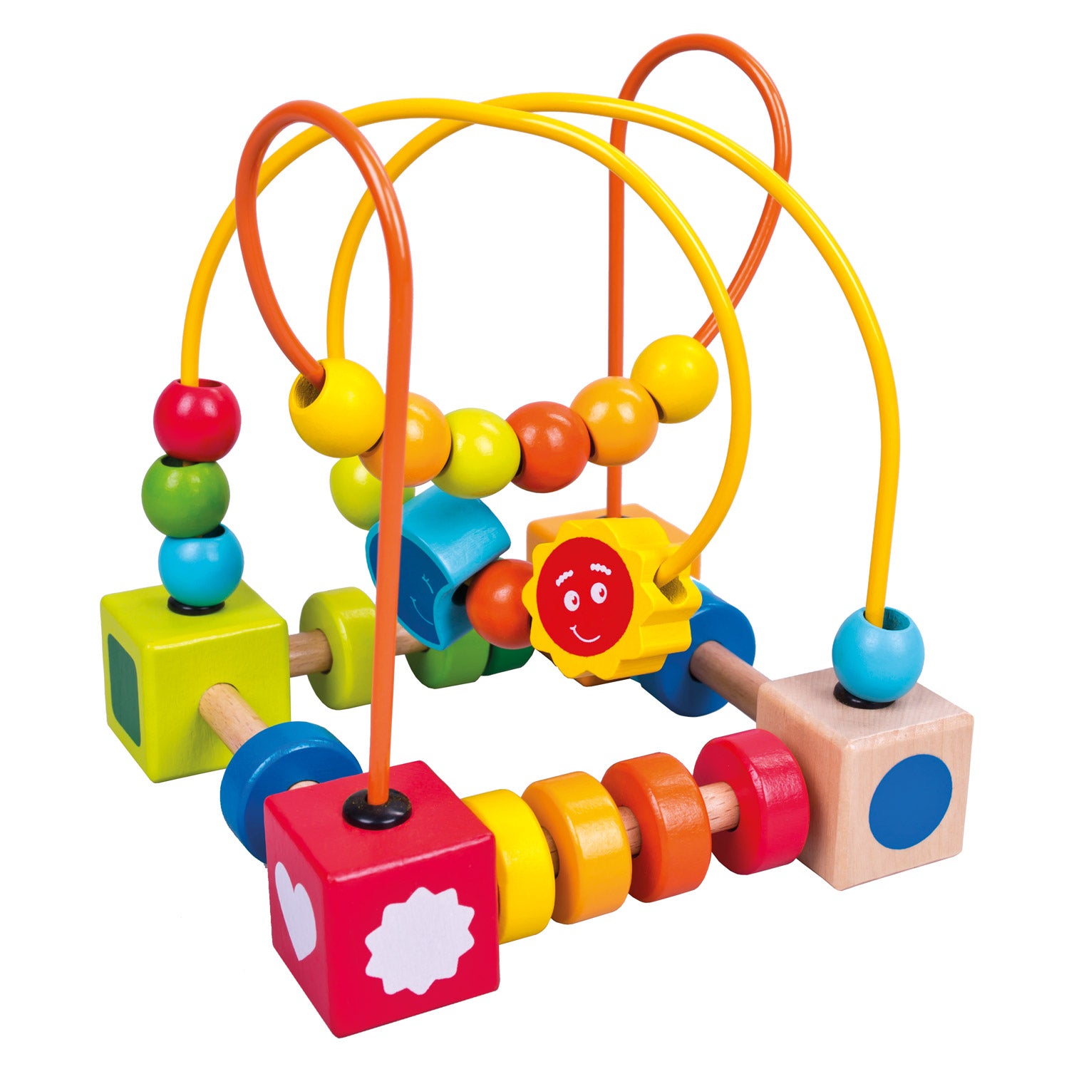 Holzlabyrinth mit Perlen 16cm