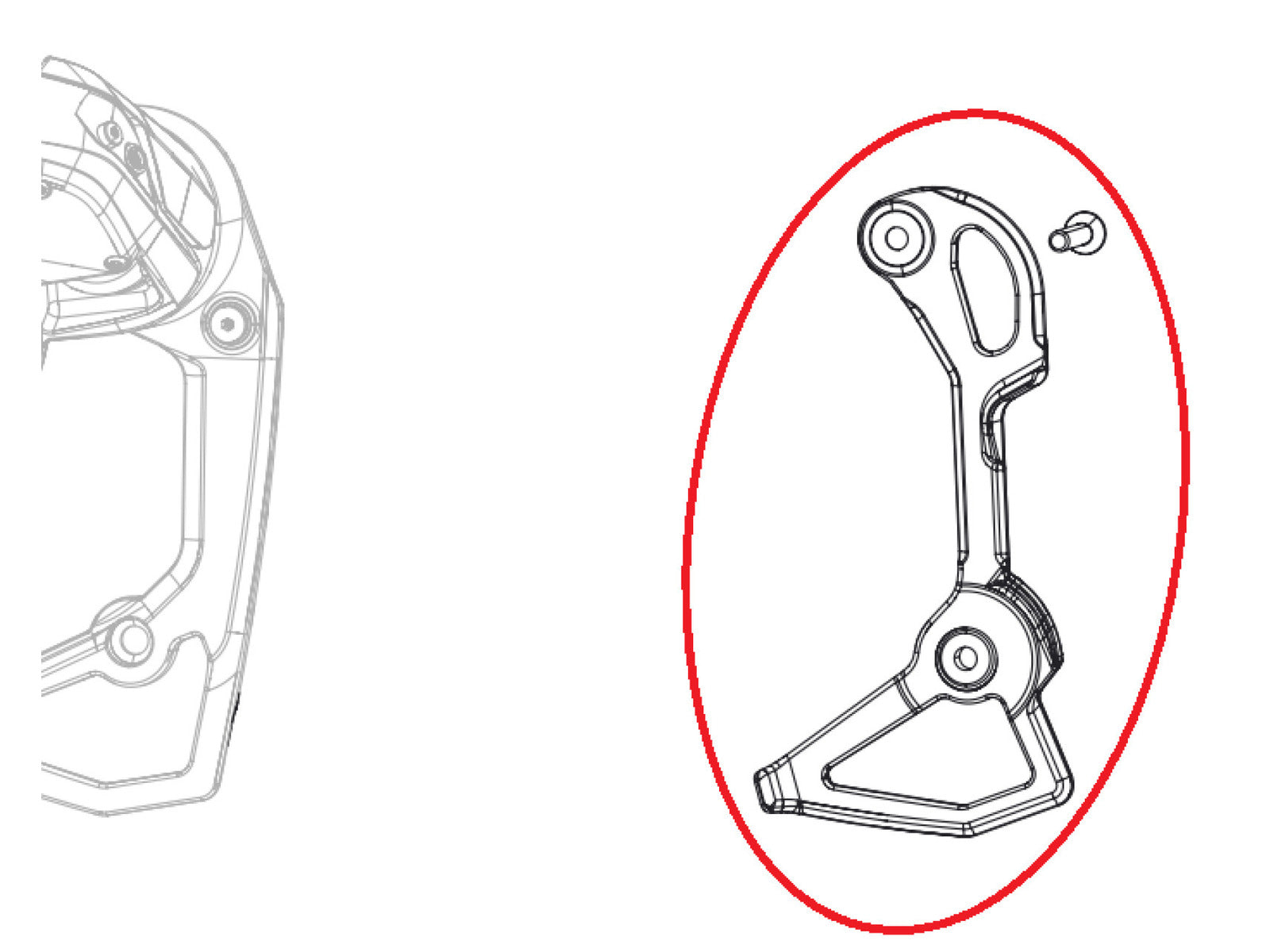 Sram Rear Derailleur Carbon Inner Cage Rival Axs E1 Max. 36t