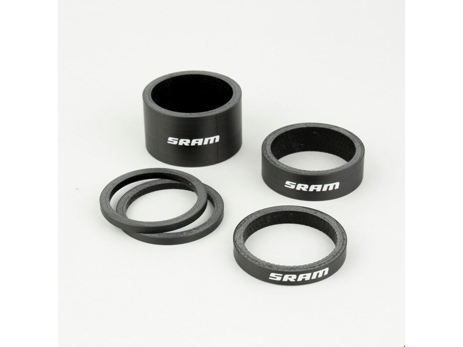 Sram Carbon Headset Spacers Black-white