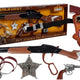 Cowboy Set Lever Action Rifle Colt Revolver Sheriff Badge