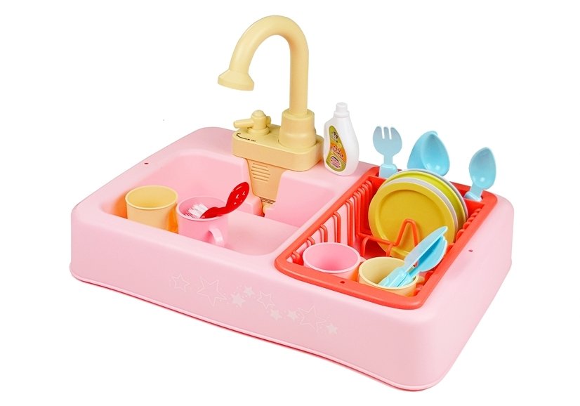 Colorful Sink With Tap Dishwasher With Accesories