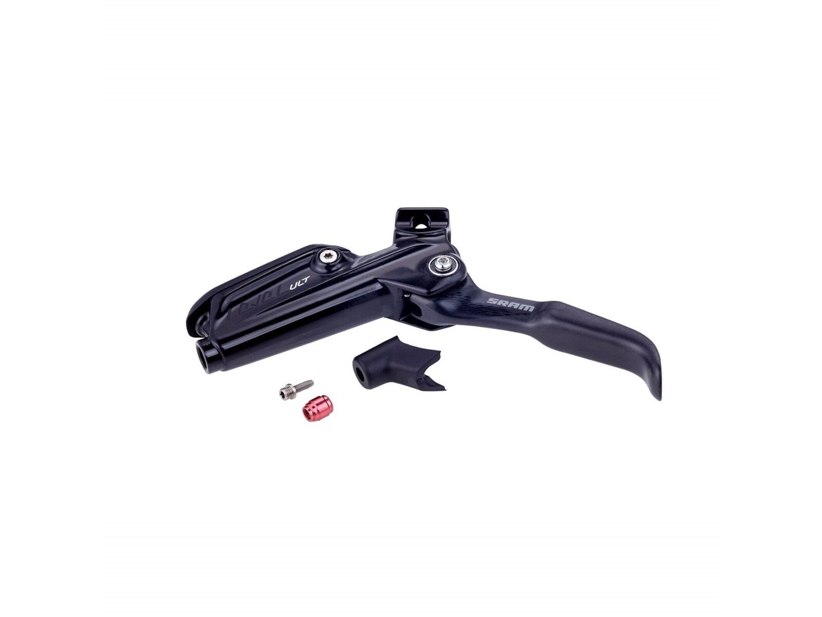 Sram Disc Brake Lever Assembly - Carbon Lever (assembled No Hose Includes Barb & Olive) Version 2 Black