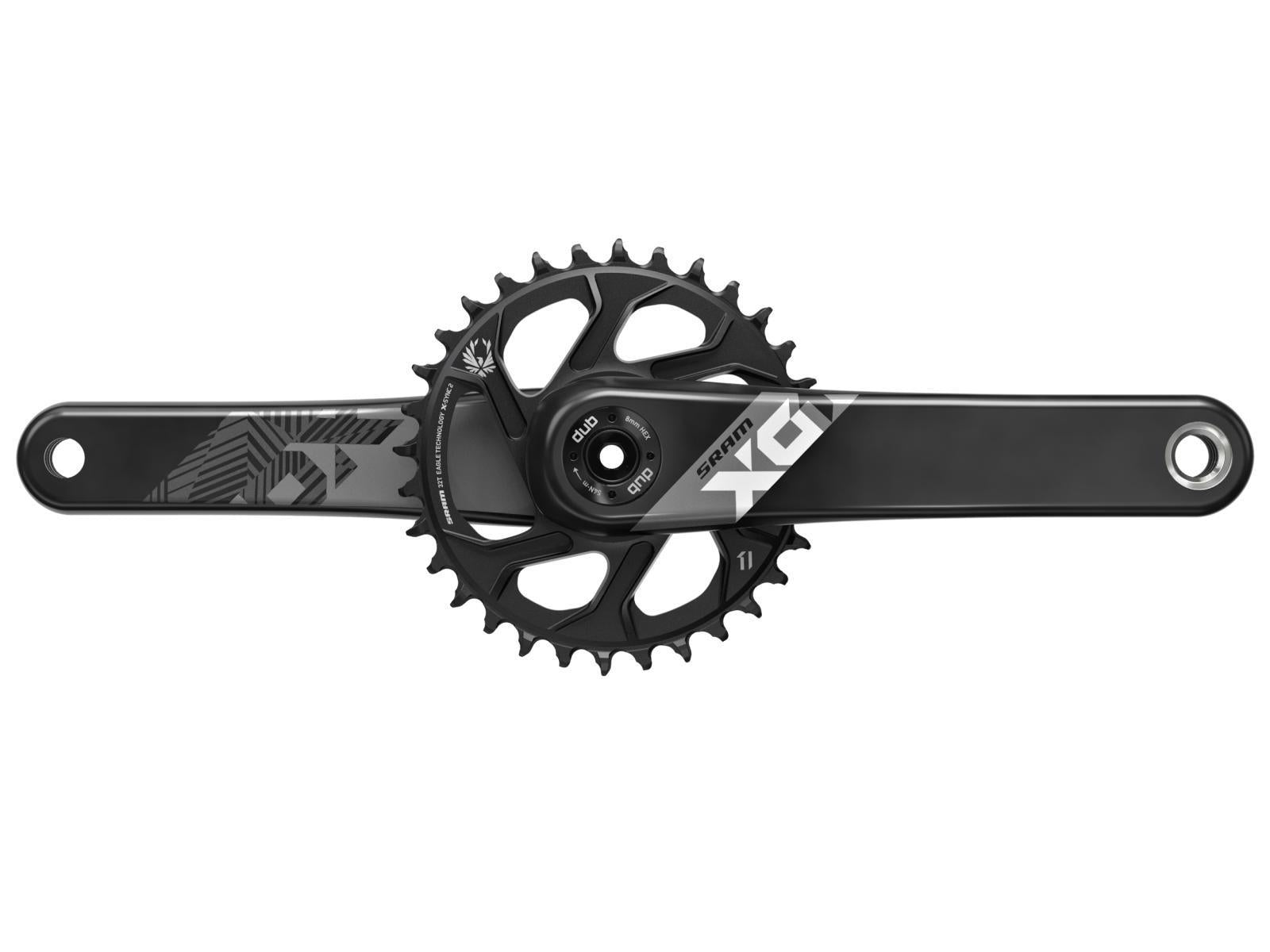 Sram X01 Eagle Dub Crankset Fat Black