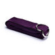 Cinghia per yoga con anello a D in cotone viola - set da 5 pezzi - 250x4 cm