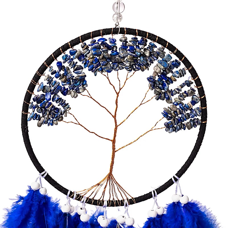 Łapacz snów Drzewo życia Lapis Lazuli - ±16x55cm