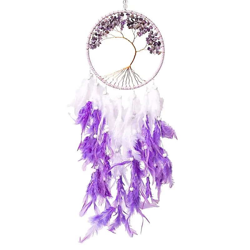 Dreamcatcher Tree Of Life Ametyst - ±16x55cm