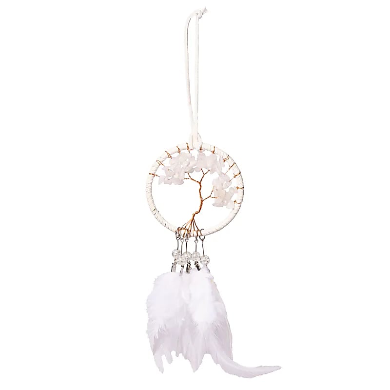 Dreamcatcher Tree Of Life Jaspe Branco - ±7x23cm Conjunto de 2 peças