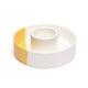 Ceramic Smudge Burner Biela/okrová - 12x3,5 Cm