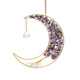 Suncatcher Moon с аметист и дървото на живота - 28,5x16,5 см