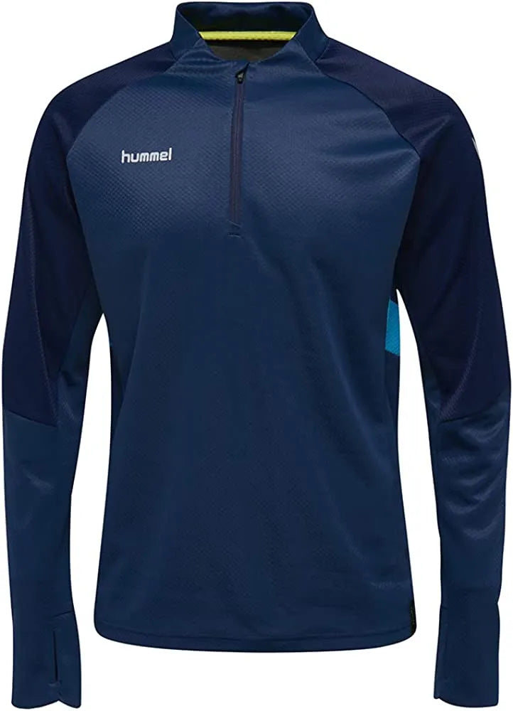 Moletom masculino Hummel Tech Move Half Zip Blue2