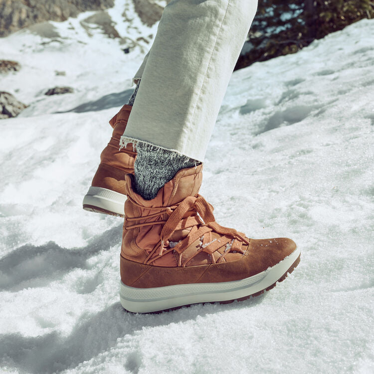 Ecco Solice Gtx Primaloft Sierra snestøvler lavet af naturligt læder