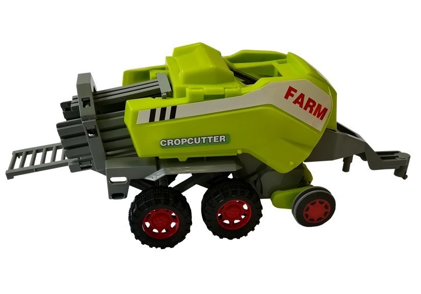 Set Of Vehicle Farmer Tractor