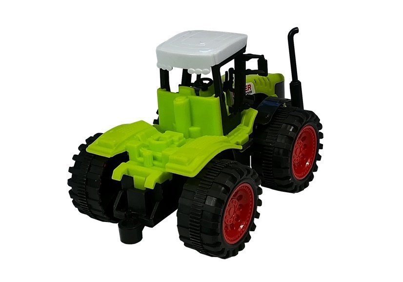 Set Of Vehicle Farmer Tractor