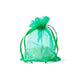 Geanta Cadou Organza Verde Xs --pachet De 20 Buc - 7x9cm