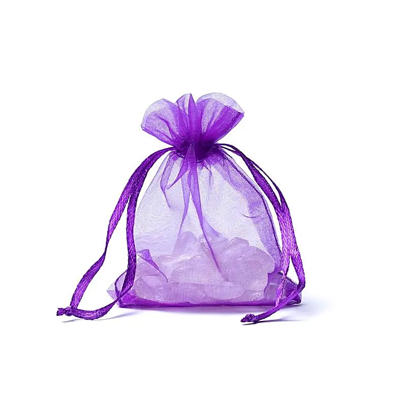 Organza presentpåse Lila Xs --paket med 20 st - 7x9cm
