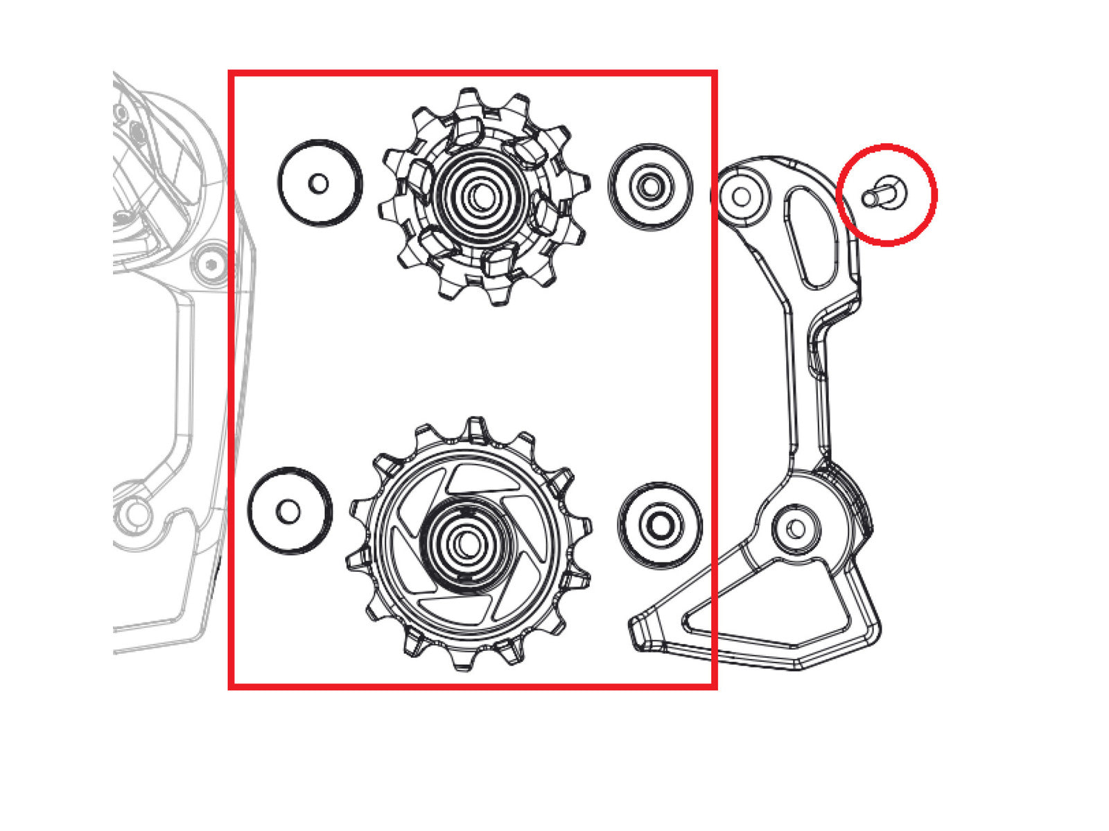 Sram Pulley Kit Rival Axs E1
