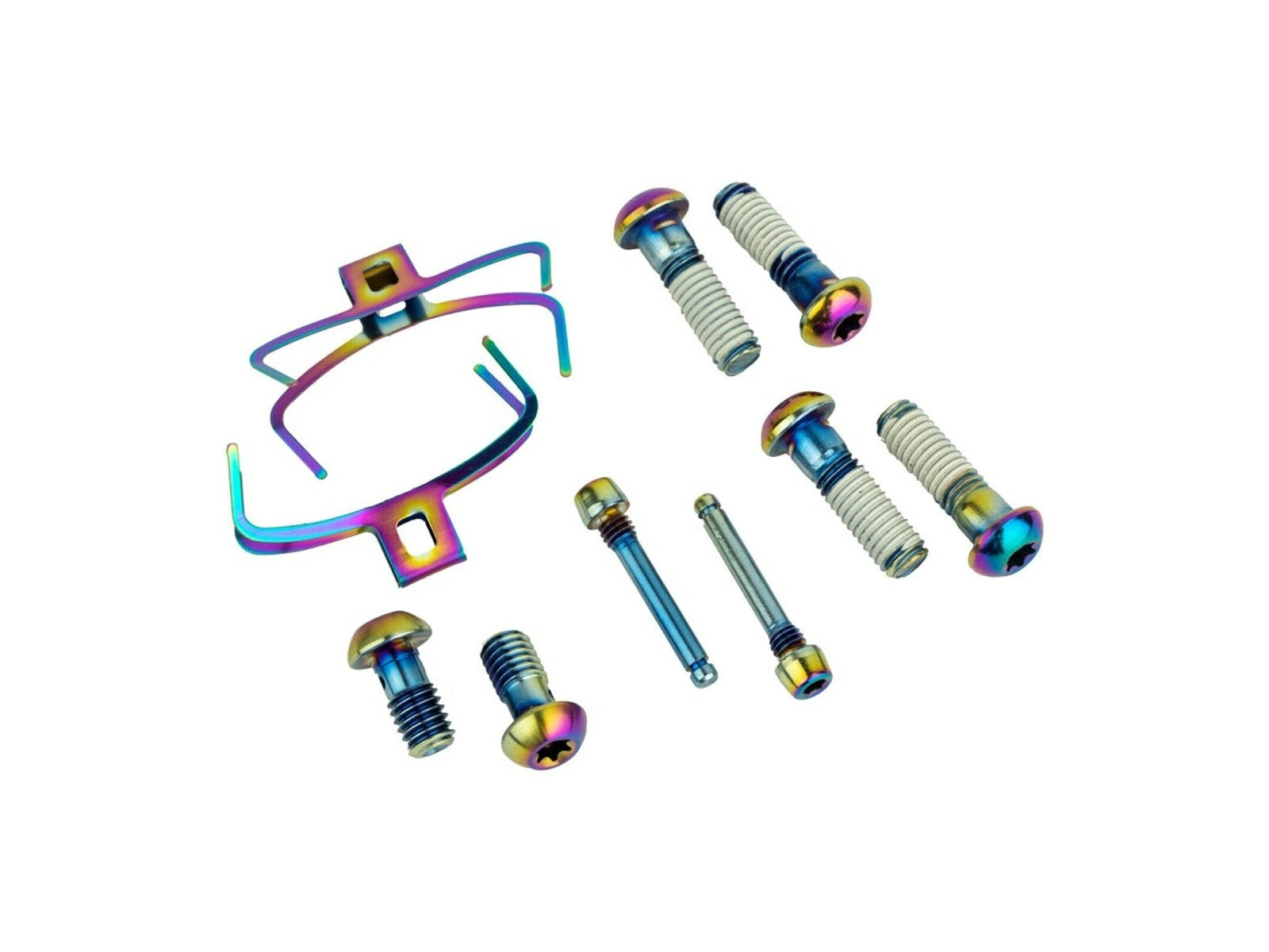 Sram Disc Brake Caliper Hardware Upgrade Kit - Rainbow