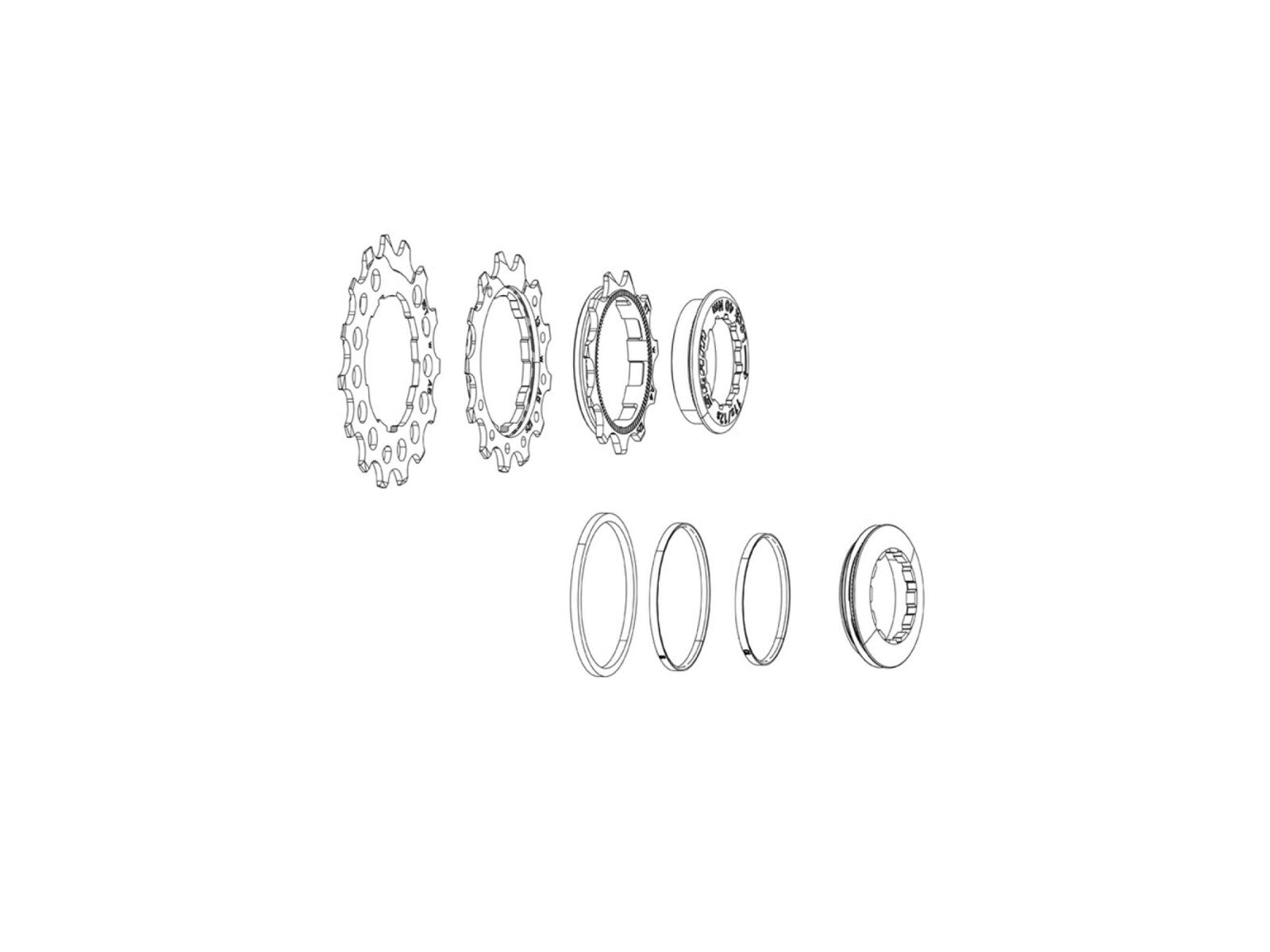 Sram Cassette Sprocket Set For Pg-1210/1230