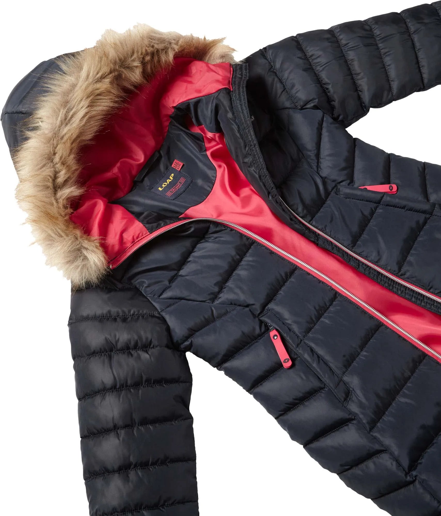 Casaco de inverno feminino Loap Indala azul escuro
