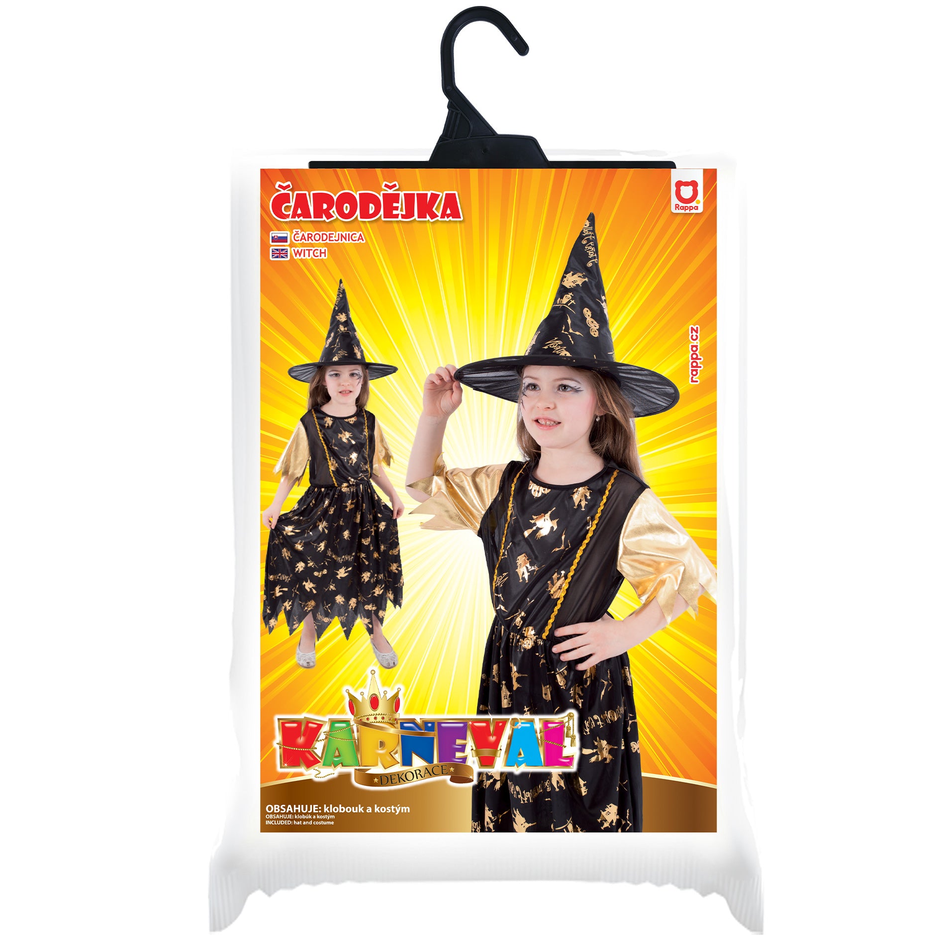 Detský kostým – Zlatá čarodejnica (y)