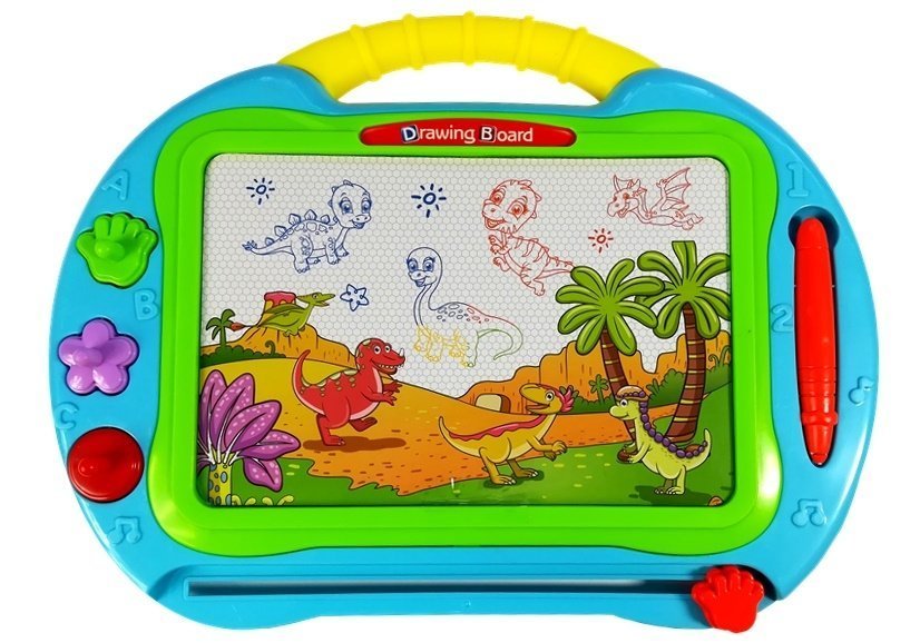 Magnetic Drawing Board With 3 Stamps And Stylus