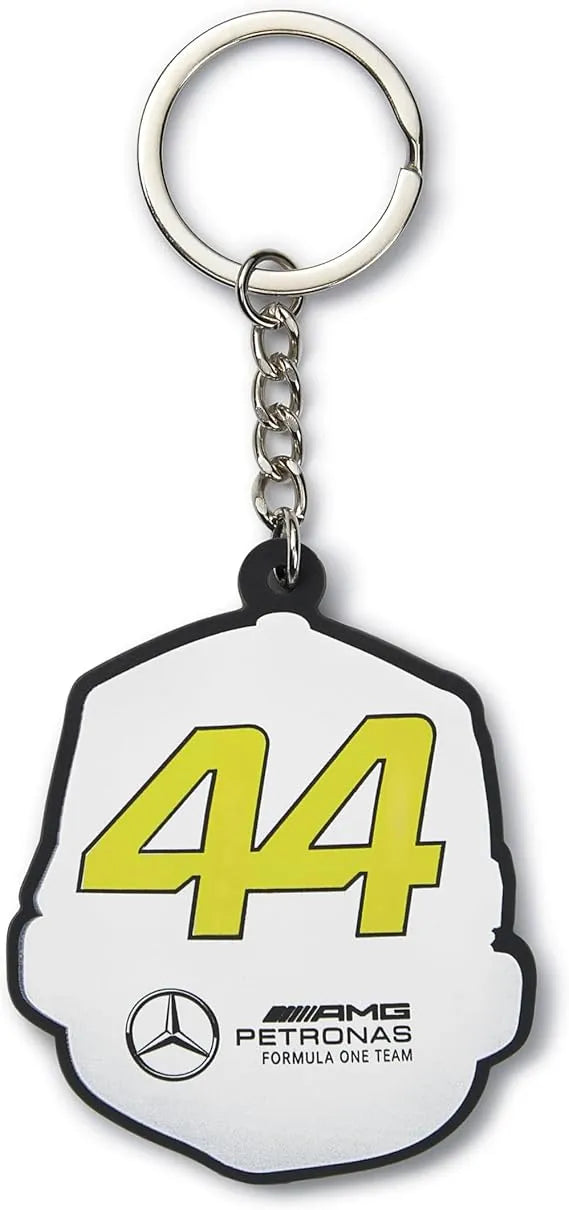 Mercedes Mapf1 Fw Lh Caricature Keyring Neon Yellow