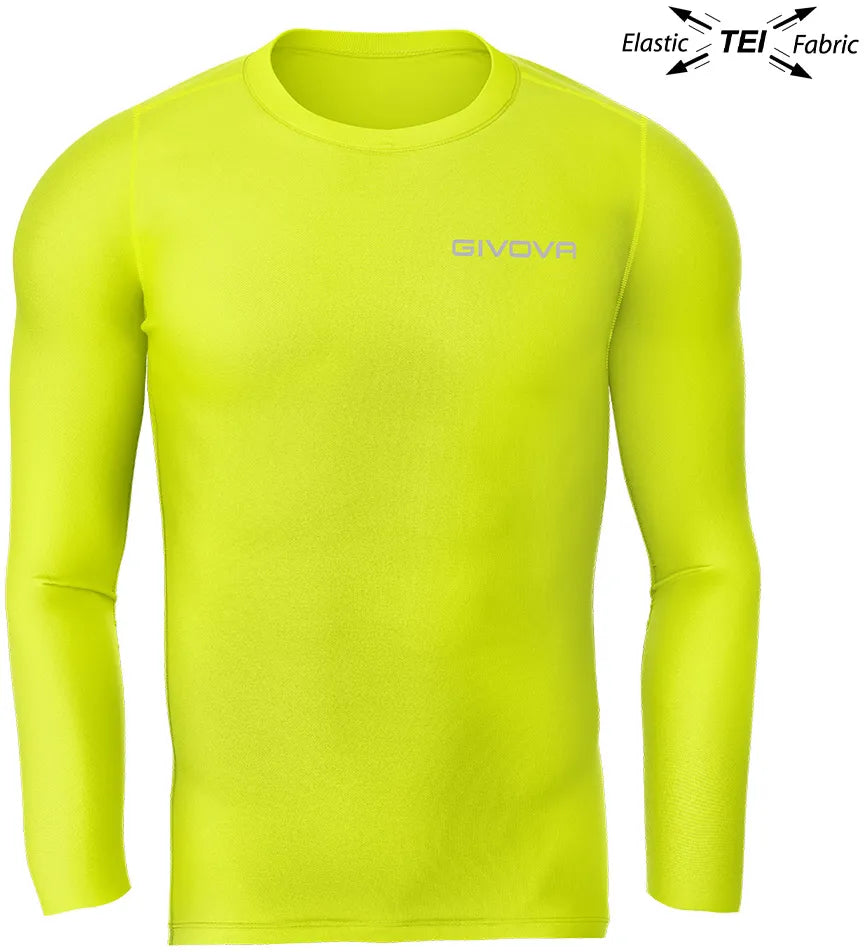 Camiseta funcional givova corpus 3 maglia intima elastica amarelo xs