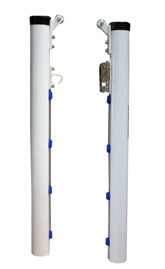 Tennis Post Set Aluminium Ø90mm Fixed Multicolor