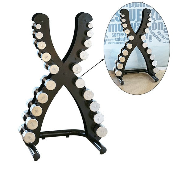 Haltere Rack Softee 1-10 Kg Com Haltere Cromado