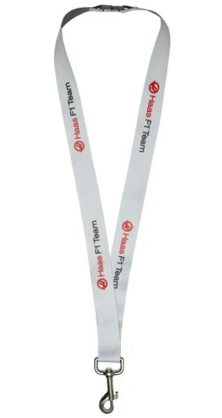Haas F1 Fw Lanyard Tm Grey Keychain