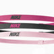 Pachet de 3 bentițe Nike Spark-gridiron-roz roz