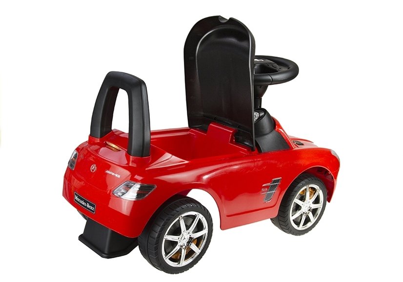 Mercedes Benz Röd - Barn Push Along Ride On Car